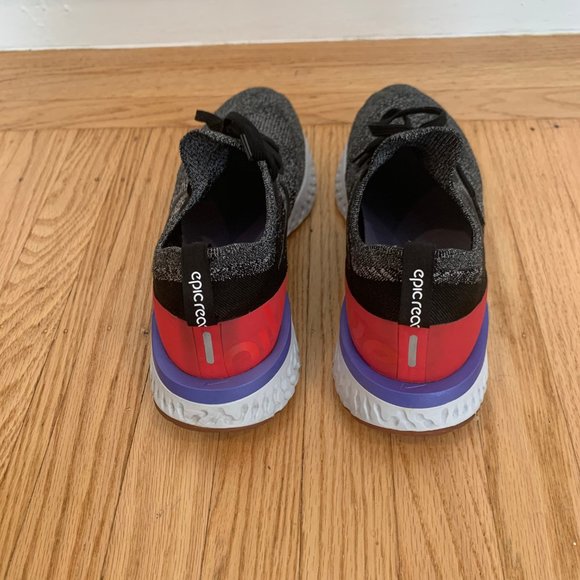 Nike Epic React Flyknit 2 Men's Size 10.5 Black - Picture 3 of 6